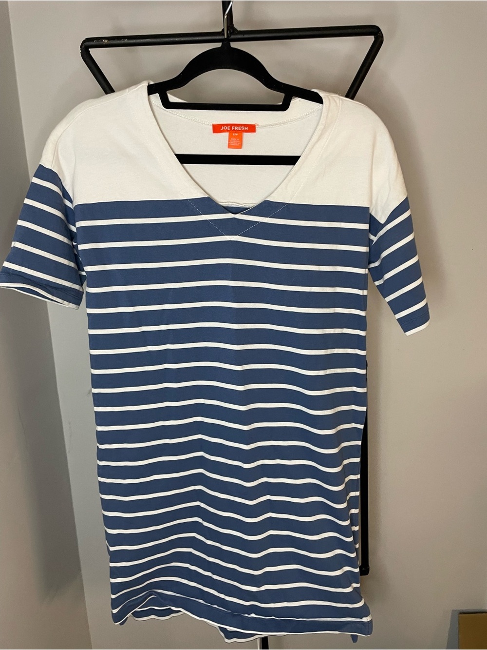 Joe Fresh White and Blue Striped Dress